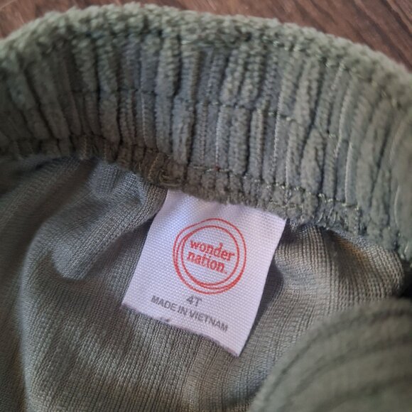 💙 Wonder Nation Girls Soft Thick Corduroy Overall Dress Size 4T Fall Winter Cla - Picture 4 of 8